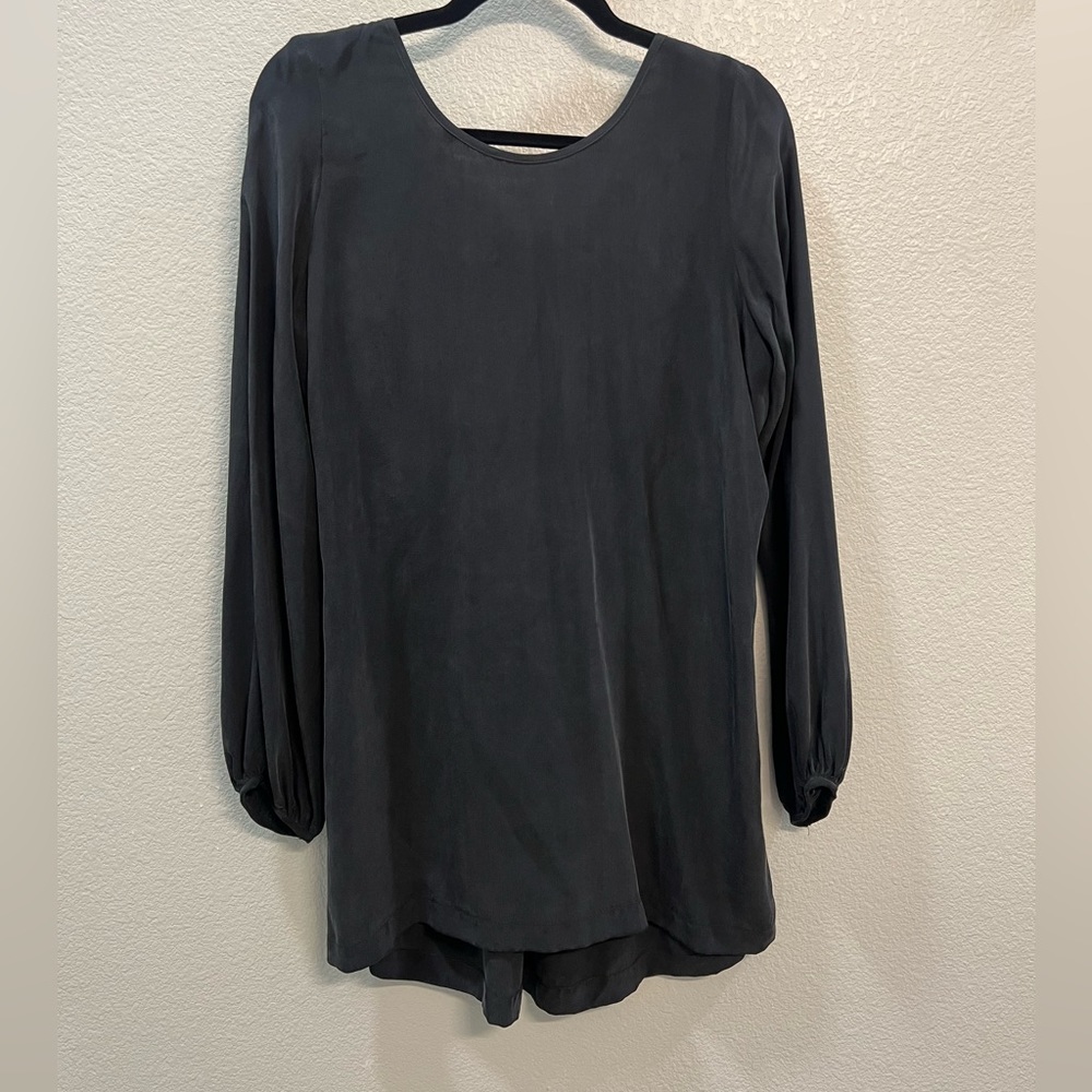 Black long sleeve mini dress